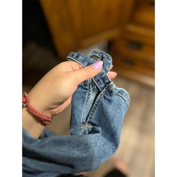 St. John's Bay Women's Size 8 Blue Skinny Ankle Jeans Frayed Hem - Picture 2 of 7